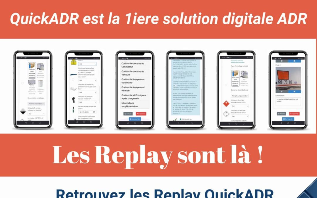 Le Replay de nos Webinaires QuickADR : transport de colis et citerne